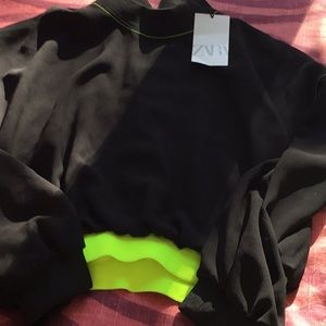 Zara long Sleve Crop top